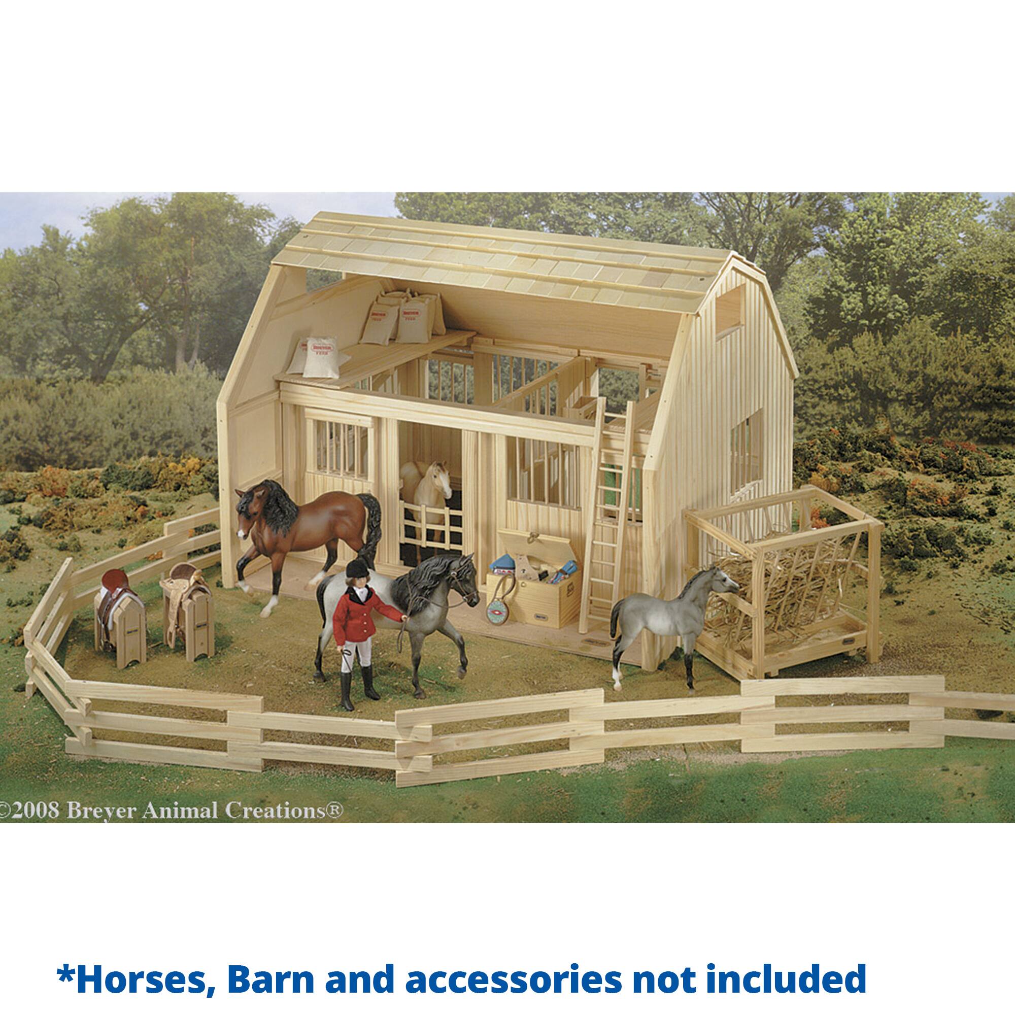 Reeves Breyer Traditional Wood Corral Fencing Toy